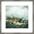 Shipwreck Off Nantucket Wreck Framed Print