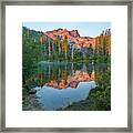 Sierra Buttes From Sand Pond, Tahoe National Forest, California Framed Print