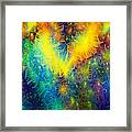 Silk-featherbrush Number 1 - Rhapsody In The Key Of Joy And Mystery Framed Print
