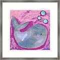 Silly Whale Framed Print