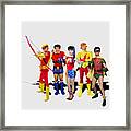 Silver Age Teen Titans Framed Print