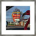 Sippi At Munger Moss Motel On Route 66 Framed Print