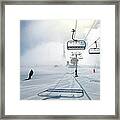 Skiing In The Catalan Pyrenees Framed Print