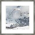 Skiing Slopes, Dolomites Framed Print