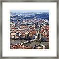 Skyline Of Prague Framed Print