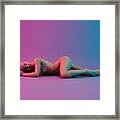 Sleeping Naked Lady Framed Print