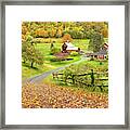 Sleepy Hollow Farm In Autumn Framed Print