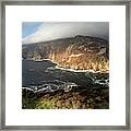 Slieve League Sunset - Donegal, Ireland - Seascape Photography Framed Print