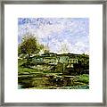 Sluice In The Optevoz Valley - Digital Remastered Edition Framed Print
