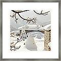 Small Mountain Village Framed Print