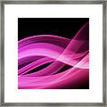 Smoke Abstract In Pink Framed Print