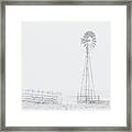 Snow And Windmill 03 Framed Print