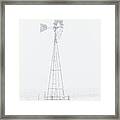 Snow And Windmill 04 Framed Print