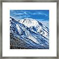 Snow Capped Mountains Framed Print