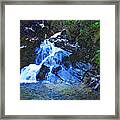 Snow Creek Falls Framed Print