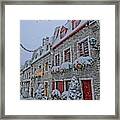 Quebec City's Winter Wonderland Framed Print