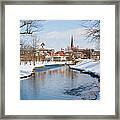 Snowy Frederick Maryland Park And Framed Print