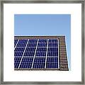 Solar Panels On The Roof Framed Print