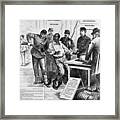 Soldiers Intimidate Black Voters, 1876 Framed Print