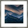 Somewhere Along The Blue Ridge Mountains Framed Print