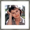 Sophia Loren Portrait Framed Print