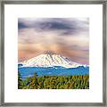 South Side View Of Mt. St. Helens Framed Print