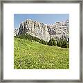 South Tyrol Mountain Range Framed Print