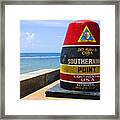Southernmost Point In Continental Usa Framed Print