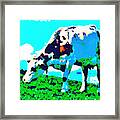 Space Cow Framed Print