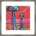 Space Creatures Framed Print