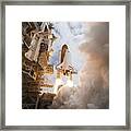 Space Shuttle Atlantis Sts-135 Mission Launched From Launch Pad Framed Print