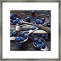 Spoons&blueberry Framed Print