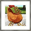Spring Chicken Framed Print