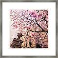 Spring In Boston - Magnolia Tree Framed Print