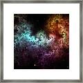 Squiggley Nebula Star Dust Cloud Crqenh Framed Print