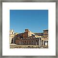 St Peters Square Basilica Vatican City Framed Print