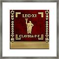 Standard Of The 11th Roman Legion - Vexillum Of Legio Xi Claudia Framed Print