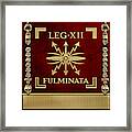 Standard Of The 12th Legion Fulminata - Vexillum Of Thunderbolt Twelfth Legion Framed Print