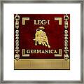 Standard Of The 1st Germanic Legion - Vexillum Of Legio I Germanica Framed Print