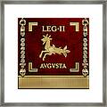 Standard Of The Augustus' Second Legion - Vexillum Of Legio Ii Augusta Framed Print