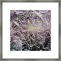 Star Mandala On Enigmatic Dark Night Marble #1 #decor #art Framed Print