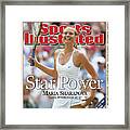 Star Power Maria Sharapova Takes Wimbledon At 17 Sports Illustrated Cover Framed Print