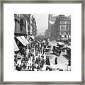 State Street Looking North From Madison Framed Print