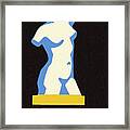 Statue Of A Woman Framed Print