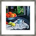 Still Life With Fruit, Brittany, 19th Framed Print