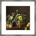 Still Life With Pansies Framed Print