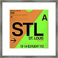 Stl St. Louis Luggage Tag I Framed Print