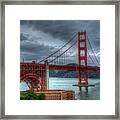 Stormy Golden Gate Bridge Framed Print