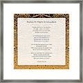 Stones At Night In Jerusalem Poem Framed Print