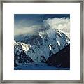 Storm Engulfing K2 Framed Print